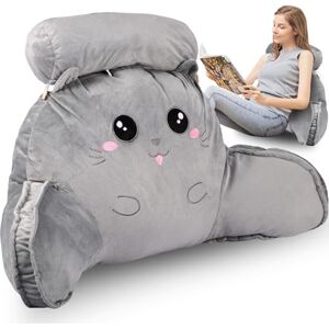 RHAIQBVC Coussin de lecture confortable pour lit Soutien dorsal avec accoudoirs Multifonctionnel Coussin dossier amovible Lavable Pour lecture, relaxation et regarder la télévision (chat gris, 70 cm) - Publicité RHAIQBVC Coussin de lecture confortable pour lit Soutien dorsal avec accoudoirs Multifonctionnel Coussin dossier amovible Lavable Pour lecture, relaxation et regarder la télévision (chat gris, 70 cm) - Publicité