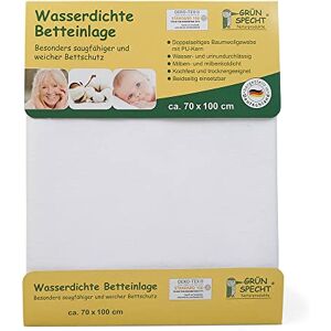 Grünspecht 164-00 Alèse imperméable pour lit Blanc 70 x 100 cm - Publicité Grünspecht 164-00 Alèse imperméable pour lit Blanc 70 x 100 cm - Publicité
