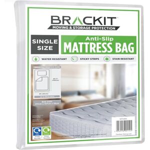 Brackit Housse de Matelas Simple pour Le déménagement, Le Transport et Le Rangement – Autocollant – Imperméable – Facile à Installer – Housse et protège-Matelas pour Le déménagement, Le Transport et Le - Publicité Brackit Housse de Matelas Simple pour Le déménagement, Le Transport et Le Rangement – Autocollant – Imperméable – Facile à Installer – Housse et protège-Matelas pour Le déménagement, Le Transport et Le - Publicité