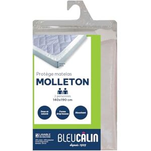 Bleu Calin Bleu Câlin Alèse Protège Matelas Molleton 100% Coton Forme Drap Housse PL Lea, 140x190 cm - Publicité Bleu Calin Bleu Câlin Alèse Protège Matelas Molleton 100% Coton Forme Drap Housse PL Lea, 140x190 cm - Publicité