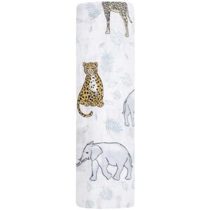 aden + anaïs - Jungle Maxi Lange - 120 x 120 cm - Muslin Blanket - Publicité aden + anaïs - Jungle Maxi Lange - 120 x 120 cm - Muslin Blanket - Publicité