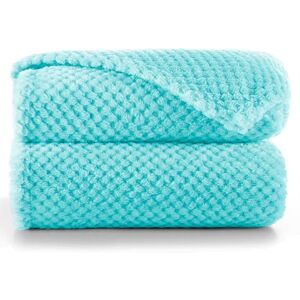 Koc FLHF Henry - Turquoise - 150x200 cm Couverture - Publicité Koc FLHF Henry - Turquoise - 150x200 cm Couverture - Publicité