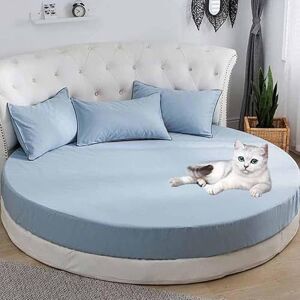 YWQJL Protege Matelas Drap-Housse Rond Protège Matelas Housse Matelas Protection Matelas Doux Drap-Housse en Élastique Respirant(20,Diameter210cm) - Publicité YWQJL Protege Matelas Drap-Housse Rond Protège Matelas Housse Matelas Protection Matelas Doux Drap-Housse en Élastique Respirant(20,Diameter210cm) - Publicité