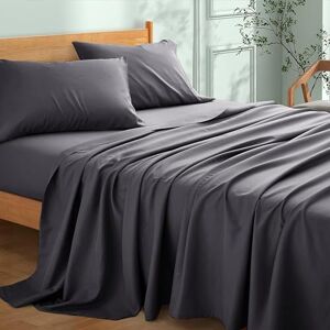 My Home Store Drap de lit plat de haute qualité, 100 % coton égyptien, 300 fils, de qualité hôtelière, facile d'entretien, résistant à la lumière, parure de lit (Anthracite, Lit Kingsize (250 x 280 cm - Publicité My Home Store Drap de lit plat de haute qualité, 100 % coton égyptien, 300 fils, de qualité hôtelière, facile d'entretien, résistant à la lumière, parure de lit (Anthracite, Lit Kingsize (250 x 280 cm - Publicité