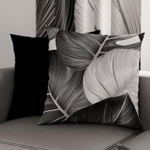 PETTI Artigiani Italiani 2 Taies d’Oreiller 35x35 cm en Microfibre, Coussins Décoratifs Chambre, Salon, Lot de 2 Housses de Coussin, Taie Tropical Noir A, 100% Made in Italy - Publicité PETTI Artigiani Italiani 2 Taies d’Oreiller 35x35 cm en Microfibre, Coussins Décoratifs Chambre, Salon, Lot de 2 Housses de Coussin, Taie Tropical Noir A, 100% Made in Italy - Publicité