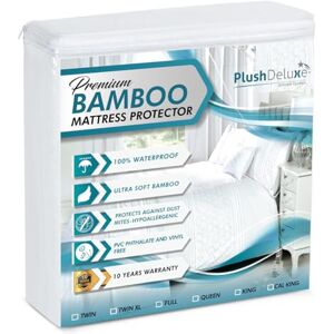 PlushDeluxe Protège-Matelas en Bambou Housse Respirante imperméable, hypoallergénique et Ultra Douce pour Un Maximum de Confort et de Protection PVC, phtalate (Twin-XL) - Publicité PlushDeluxe Protège-Matelas en Bambou Housse Respirante imperméable, hypoallergénique et Ultra Douce pour Un Maximum de Confort et de Protection PVC, phtalate (Twin-XL) - Publicité