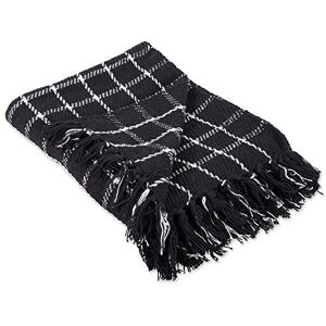 DII Couvre-lit tissé à Carreaux en Coton, Noir, 127 x 152 cm - Publicité DII Couvre-lit tissé à Carreaux en Coton, Noir, 127 x 152 cm - Publicité