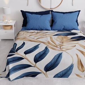PETTI Artigiani Italiani Couvre-Lit 220x250 cm Microfibre, Printemps Été, Parure de Lit Légère Double, Draps Une Personne Et Demie, Floral Bleu Beige, 100% Fabriqué en Italie - Publicité PETTI Artigiani Italiani Couvre-Lit 220x250 cm Microfibre, Printemps Été, Parure de Lit Légère Double, Draps Une Personne Et Demie, Floral Bleu Beige, 100% Fabriqué en Italie - Publicité