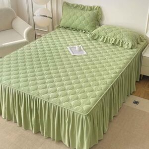 MTHGH Couvre-Lit À Volants,Couvre-lit avec Jupe, Drap-Housse À Volant, Drap De Lit avec Jupe,Drap-Housse Protège-Matelas(*3,180 * 220cm) - Publicité MTHGH Couvre-Lit À Volants,Couvre-lit avec Jupe, Drap-Housse À Volant, Drap De Lit avec Jupe,Drap-Housse Protège-Matelas(*3,180 * 220cm) - Publicité
