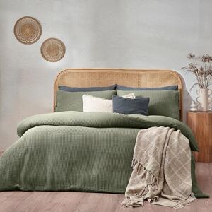 Yard Chunky Waffle 100% Cotton Duvet Cover Set - Publicité Yard Chunky Waffle 100% Cotton Duvet Cover Set - Publicité