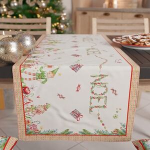 Petti Artigiani Italiani - Chemin de table de Noël élégant - 140 x 40 cm - Publicité Petti Artigiani Italiani - Chemin de table de Noël élégant - 140 x 40 cm - Publicité