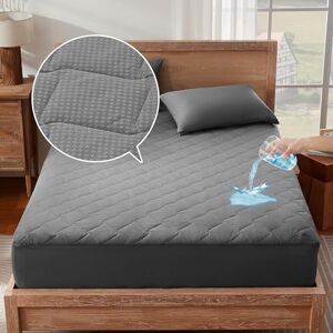 Sonive Surmatelas gris, 150 x 200 x 38 cm - Publicité Sonive Surmatelas gris, 150 x 200 x 38 cm - Publicité