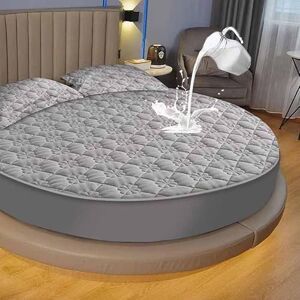 YWQJL Protege Matelas Drap-Housse Rond Protège Matelas Imperméable Housse Matelas Protection Matelas Doux Drap-Housse en Élastique Respirant(03,Diameter220cm) - Publicité YWQJL Protege Matelas Drap-Housse Rond Protège Matelas Imperméable Housse Matelas Protection Matelas Doux Drap-Housse en Élastique Respirant(03,Diameter220cm) - Publicité