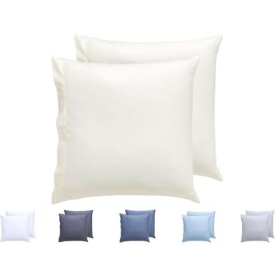 Ensemble de 2 housses de coussin beige TODOCAMA - 60x60 cm - Publicité Ensemble de 2 housses de coussin beige TODOCAMA - 60x60 cm - Publicité