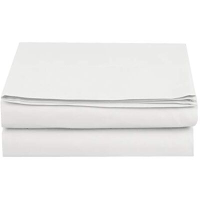Elegant Comfort Drap Plat en Microfibre de qualité hôtelière 1 500, Infroissable, résistant aux Taches, lit California King, Blanc - Publicité Elegant Comfort Drap Plat en Microfibre de qualité hôtelière 1 500, Infroissable, résistant aux Taches, lit California King, Blanc - Publicité
