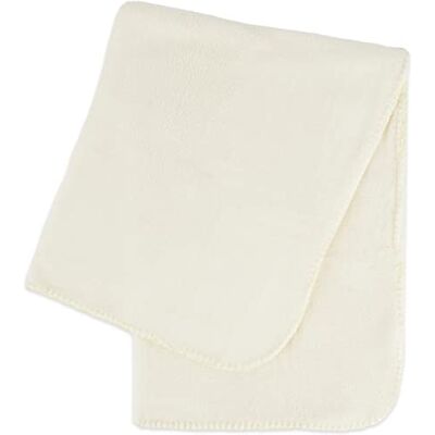 Bieco - Kuscheldecke Flausch 70 x 100 - Ecru - Couverture bébé - Publicité Bieco - Kuscheldecke Flausch 70 x 100 - Ecru - Couverture bébé - Publicité