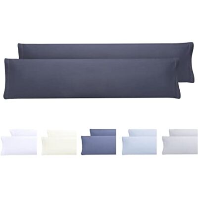 TODOCAMA Ensemble de 2 taies d'oreiller gris foncé - Publicité TODOCAMA Ensemble de 2 taies d'oreiller gris foncé - Publicité