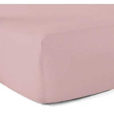 Le linge de Jules Drap-Housse 100% Coton 57 Fils Rose Poudré 80 x 200 cm Bonnet 30 cm - Publicité Le linge de Jules Drap-Housse 100% Coton 57 Fils Rose Poudré 80 x 200 cm Bonnet 30 cm - Publicité