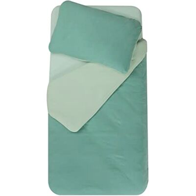 Domiva Parure de Couette 100x140 + Taie 40x60 cm Sapin/Vert Gris - Publicité Domiva Parure de Couette 100x140 + Taie 40x60 cm Sapin/Vert Gris - Publicité