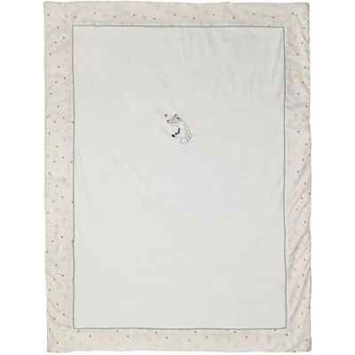 Nattou Grande Couverture Douillette en Coton et Polyester, Blaireau Felix, 100 x 135 cm, Felix et Leo, Blanc - Publicité Nattou Grande Couverture Douillette en Coton et Polyester, Blaireau Felix, 100 x 135 cm, Felix et Leo, Blanc - Publicité