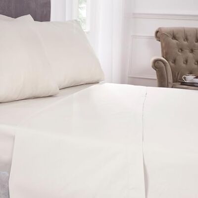 Emma Barclay Drap Plat en Percale 180 Fils Ivoire pour lit Double - Publicité Emma Barclay Drap Plat en Percale 180 Fils Ivoire pour lit Double - Publicité