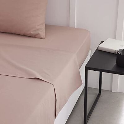 Essential Aujourd'hui Drap Plat - 120798 - 2 Personnes 240x300 cm Rose - Publicité Essential Aujourd'hui Drap Plat - 120798 - 2 Personnes 240x300 cm Rose - Publicité