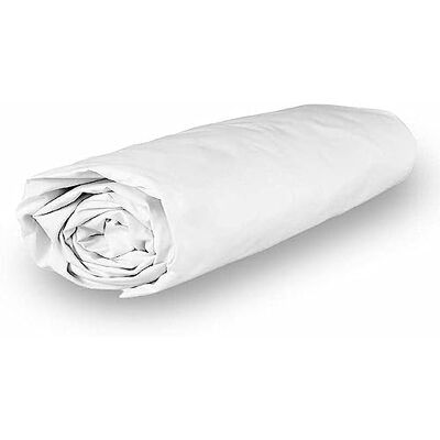 SH0P&CITY - SOLEIL D'OCRE PERCALE - Blanc - Fitted sheet - Publicité SH0P&CITY - SOLEIL D'OCRE PERCALE - Blanc - Fitted sheet - Publicité