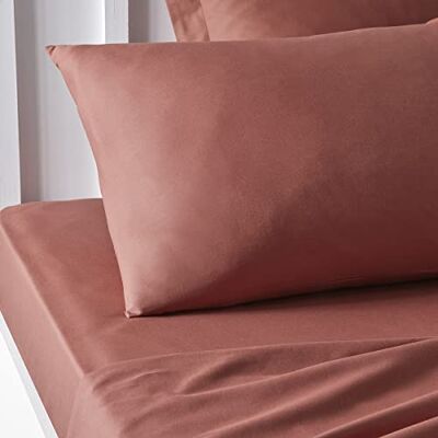TODAY Essential Lot de 2 Taies d'oreillers 50X70 cm 100% Coton Uni, Terracotta - Publicité TODAY Essential Lot de 2 Taies d'oreillers 50X70 cm 100% Coton Uni, Terracotta - Publicité