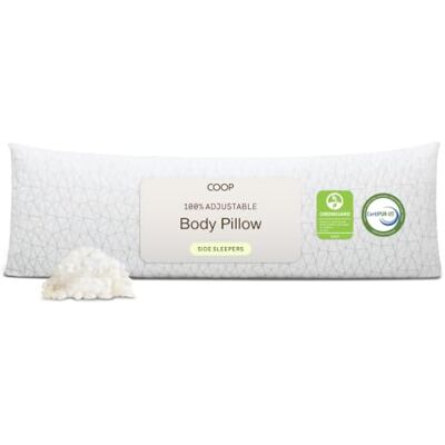 Coop Home Goods 20 X 54 Pouces Déchiquetés Oreiller De Corps De Mousse De Mémoire avec Rayonne De Viscose De Bambou Dérivé Et La Couverture De Mélange De Polyester - Publicité Coop Home Goods 20 X 54 Pouces Déchiquetés Oreiller De Corps De Mousse De Mémoire avec Rayonne De Viscose De Bambou Dérivé Et La Couverture De Mélange De Polyester - Publicité