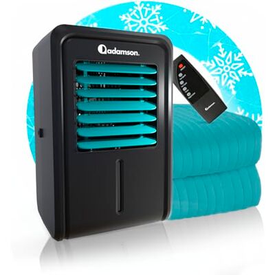 Adamson B10 Refroidisseur Lit Twin 75” x 39” Surmatelas Rafraichissant 100% Coton Matelas Climatisé Idéal Contre Les Sueurs Nocturnes pour Les Dormeurs Chauds Garantie 5 Ans Aqua - Publicité Adamson B10 Refroidisseur Lit Twin 75” x 39” Surmatelas Rafraichissant 100% Coton Matelas Climatisé Idéal Contre Les Sueurs Nocturnes pour Les Dormeurs Chauds Garantie 5 Ans Aqua - Publicité