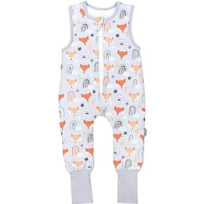 TupTam Gigoteuse avec pieds – 2,5 TOG, coton, OEKO-TEX, Renard arc-en-ciel avec pied retournable, 80-86 - Publicité TupTam Gigoteuse avec pieds – 2,5 TOG, coton, OEKO-TEX, Renard arc-en-ciel avec pied retournable, 80-86 - Publicité