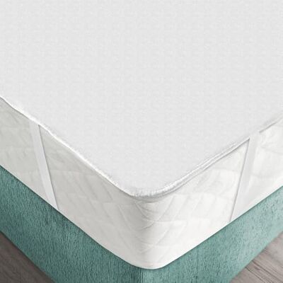 Alpes Blanc Protège Matelas Imperméable Molleton Coton 200g/m² 140x190 Plateau - Publicité Alpes Blanc Protège Matelas Imperméable Molleton Coton 200g/m² 140x190 Plateau - Publicité