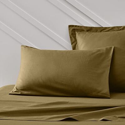 TODAY Essential Lot de 2 Taies d'oreillers 50X70 cm 100% Coton Uni, Bronze - Publicité TODAY Essential Lot de 2 Taies d'oreillers 50X70 cm 100% Coton Uni, Bronze - Publicité