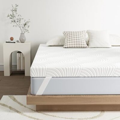 Matoresu Surmatelas King Size de 7,5 cm avec housse amovible lavable à fermeture éclair, en mousse haute densité pour soulager la pression, ferme (150 x 200 x 7,5 cm) - Publicité Matoresu Surmatelas King Size de 7,5 cm avec housse amovible lavable à fermeture éclair, en mousse haute densité pour soulager la pression, ferme (150 x 200 x 7,5 cm) - Publicité