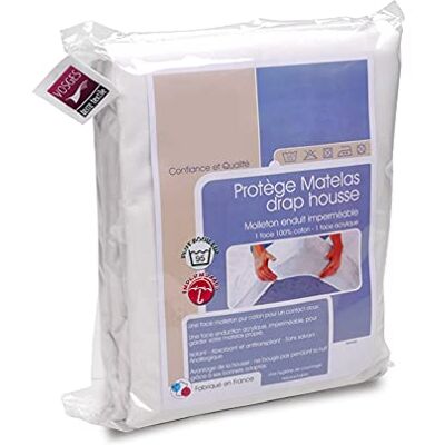 Linnea Protège Matelas imperméable Antony 140x200- Grand Bonnet 40cm - Publicité Linnea Protège Matelas imperméable Antony 140x200- Grand Bonnet 40cm - Publicité