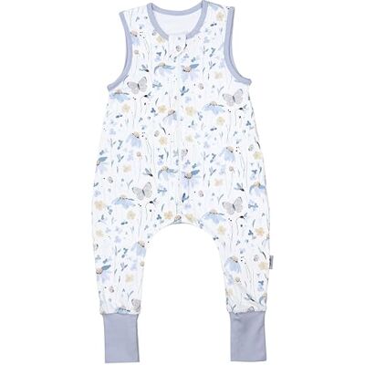 TupTam Gigoteuse à Pied – Turbulette Bébé Été Légère 0.5 TOG, Coton OEKO-TEX, papillons_fleurs_bleues, 92-98 - Publicité TupTam Gigoteuse à Pied – Turbulette Bébé Été Légère 0.5 TOG, Coton OEKO-TEX, papillons_fleurs_bleues, 92-98 - Publicité