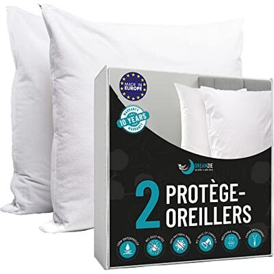Dreamzie - Protege Oreiller 60x60 - protège-oreiller - Publicité Dreamzie - Protege Oreiller 60x60 - protège-oreiller - Publicité