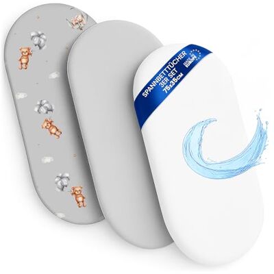 Totsy Baby Drap Housse Cododo pour Nacelle Ensemble de 2 Draps Lot de 3 : 35x75 cm avec Protege Matelas Impermeable Alese Bebe Compatible avec Berceaux Landeau Couffin et Poussette Enfant 35 x 75 - Publicité Totsy Baby Drap Housse Cododo pour Nacelle Ensemble de 2 Draps Lot de 3 : 35x75 cm avec Protege Matelas Impermeable Alese Bebe Compatible avec Berceaux Landeau Couffin et Poussette Enfant 35 x 75 - Publicité