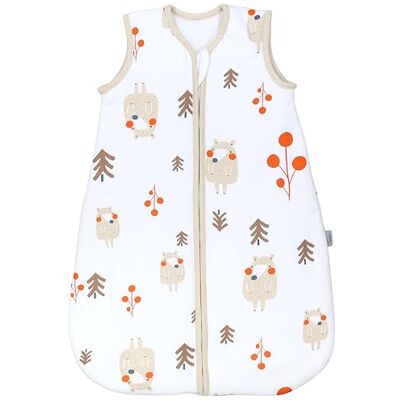 TupTam Gigoteuse Bébé 2.5 TOG Toutes Saisons – Turbulette Coton OEKO-TEX, Ours/Arbres, 68-74 - Publicité TupTam Gigoteuse Bébé 2.5 TOG Toutes Saisons – Turbulette Coton OEKO-TEX, Ours/Arbres, 68-74 - Publicité