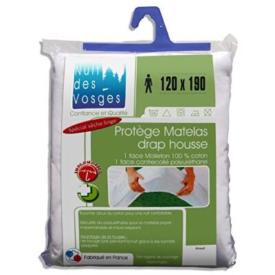 NUIT DES VOSGES 2035681 - Protège-matelas imperméable en coton - Publicité NUIT DES VOSGES 2035681 - Protège-matelas imperméable en coton - Publicité