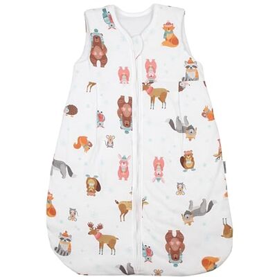 TupTam Gigoteuse 2.5 TOG – Turbulette Bébé Toutes Saisons, Coton Respirant et Certifiée OEKO-TEX, Animaux de la forêt en hiver Marron Orange Turquoise, 68-74 - Publicité TupTam Gigoteuse 2.5 TOG – Turbulette Bébé Toutes Saisons, Coton Respirant et Certifiée OEKO-TEX, Animaux de la forêt en hiver Marron Orange Turquoise, 68-74 - Publicité