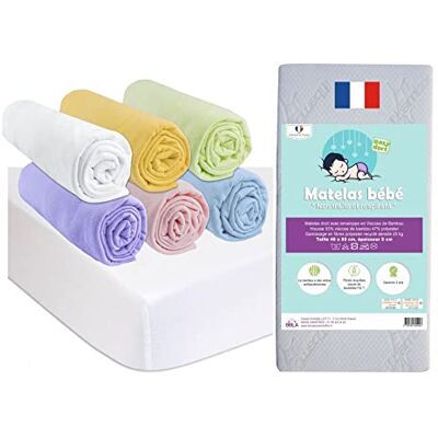 Easy Dort - 40x80 Multicolor Cotton - Crib Mattress Kit - Publicité Easy Dort - 40x80 Multicolor Cotton - Crib Mattress Kit - Publicité