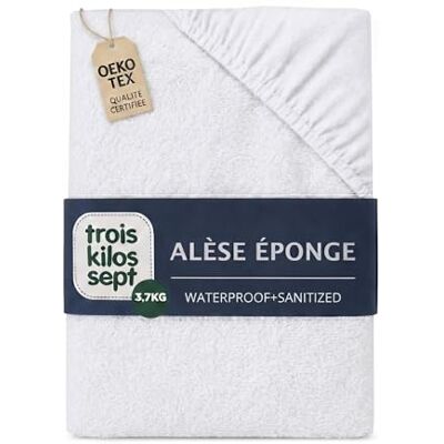 Trois Kilos Sept - Alèse éponge bambou - 70x140 cm - Protège-matelas - Publicité Trois Kilos Sept - Alèse éponge bambou - 70x140 cm - Protège-matelas - Publicité