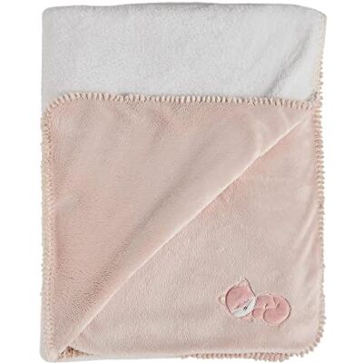 Nattou Couverture Ultra Douce en Coton (Popeline) et Polyester (Velours), Alice Le Renard, 100 x 75 cm, Alice et Pomme, Rose poudré - Publicité Nattou Couverture Ultra Douce en Coton (Popeline) et Polyester (Velours), Alice Le Renard, 100 x 75 cm, Alice et Pomme, Rose poudré - Publicité