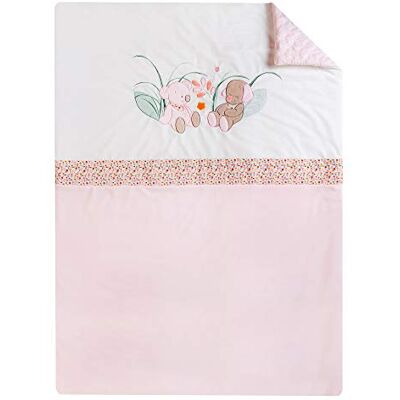 Nattou Couverture Douce, Iris et Lali, 100 x 135 cm, Blanc/Rose - Publicité Nattou Couverture Douce, Iris et Lali, 100 x 135 cm, Blanc/Rose - Publicité