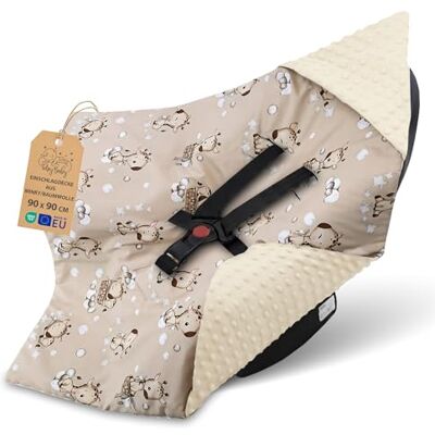 Totsy Baby Nid d'ange pour siège Auto et Poussette – Douce Couverture Minky bébé Double Face avec Capuche pour Nouveau-né – utilisable Printemps-Automne en déplacement 90×90 cm Girafes Oeko-Tex - Publicité Totsy Baby Nid d'ange pour siège Auto et Poussette – Douce Couverture Minky bébé Double Face avec Capuche pour Nouveau-né – utilisable Printemps-Automne en déplacement 90×90 cm Girafes Oeko-Tex - Publicité
