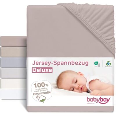babybay Drap-Housse en Jersey Deluxe Compatible avec Le modèle Original, Beige, 81 x 42 cm (1 pièce) - Publicité babybay Drap-Housse en Jersey Deluxe Compatible avec Le modèle Original, Beige, 81 x 42 cm (1 pièce) - Publicité