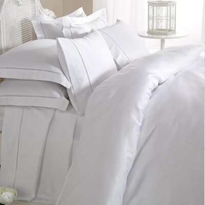 Emma Barclay Dorchester D1FLTSKWHT Drap Plat 100% Percale 1000 Fils au Pouce carré, Blanc, Super King Size - Publicité Emma Barclay Dorchester D1FLTSKWHT Drap Plat 100% Percale 1000 Fils au Pouce carré, Blanc, Super King Size - Publicité