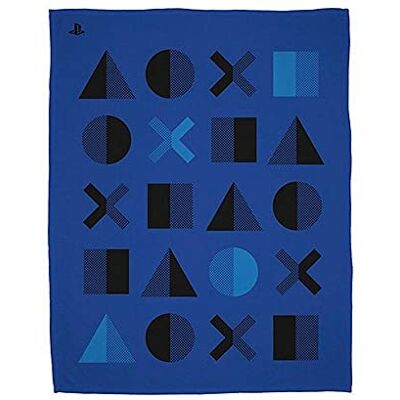 Character World PlayStation Couverture polaire officielle Motif pois Couverture super douce Parfaite pour n'importe quelle chambre à coucher Bleu - Publicité Character World PlayStation Couverture polaire officielle Motif pois Couverture super douce Parfaite pour n'importe quelle chambre à coucher Bleu - Publicité