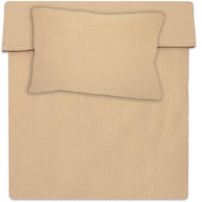 Totsy Baby Housse de Couette Bébé Mousseline 90 x 120 cm Coton – Parure de Lit avec Taie d'oreiller 40 x 60 cm & Fermeture Éclair – Linge de Lit Enfant Mousseline Garçon Fille Oeko-Tex Beige - Publicité Totsy Baby Housse de Couette Bébé Mousseline 90 x 120 cm Coton – Parure de Lit avec Taie d'oreiller 40 x 60 cm & Fermeture Éclair – Linge de Lit Enfant Mousseline Garçon Fille Oeko-Tex Beige - Publicité